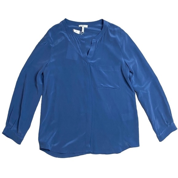 Joie Hanelli Long Sleeve Blouse in Deep Chambray - Size XS - Picture 3 of 8